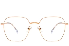 BS1913-0004_Pink_Geometric_Metal_Glasses_front