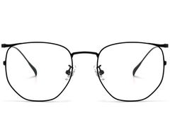 BS1913-0009_Black_Geometric_Metal_Glasses_front