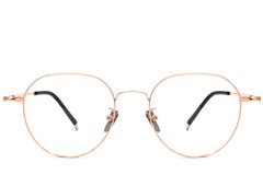 BS1913-0018_Pink_Oval_Metal_Glasses_front