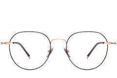 BS1913-0019_Black_Oval_Metal_Glasses_front