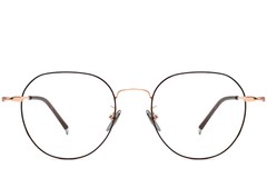 BS1913-0019_Black_Oval_Metal_Glasses_front