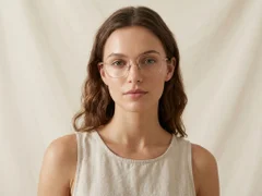 Geometric Pink Titanium Glasses #BS1913-0022