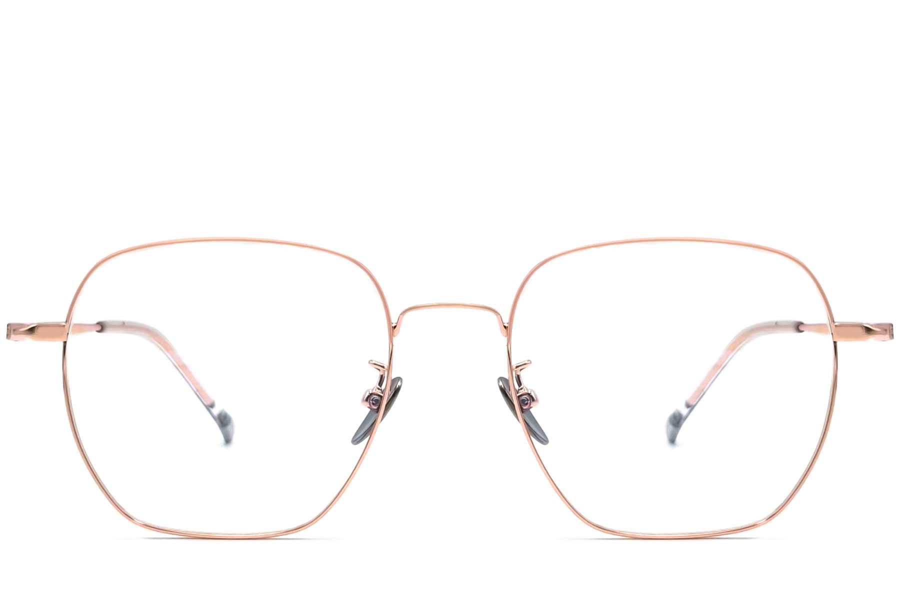 BS1913-0022_Pink_Geometric_Metal_Glasses_front