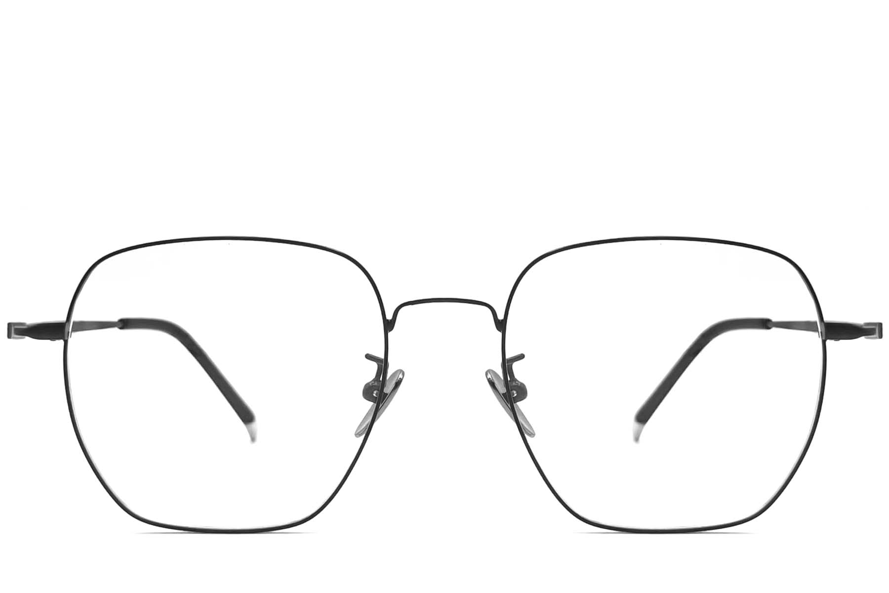 BS1913-0023_Black_Geometric_Metal_Glasses_front