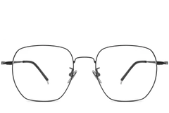 BS1913-0023_Black_Geometric_Metal_Glasses_front