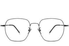 BS1913-0023_Black_Geometric_Metal_Glasses_front