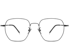 BS1913-0023_Black_Geometric_Metal_Glasses_front