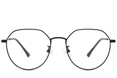 BS1913-0029_Black_Geometric_Metal_Glasses_front