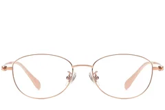 BS1913-0034_Golden_Oval_Metal_Glasses_front