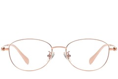 BS1913-0034_Golden_Oval_Metal_Glasses_front