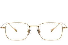 BS1913-0038_Golden_Rectangular_Metal_Glasses_front