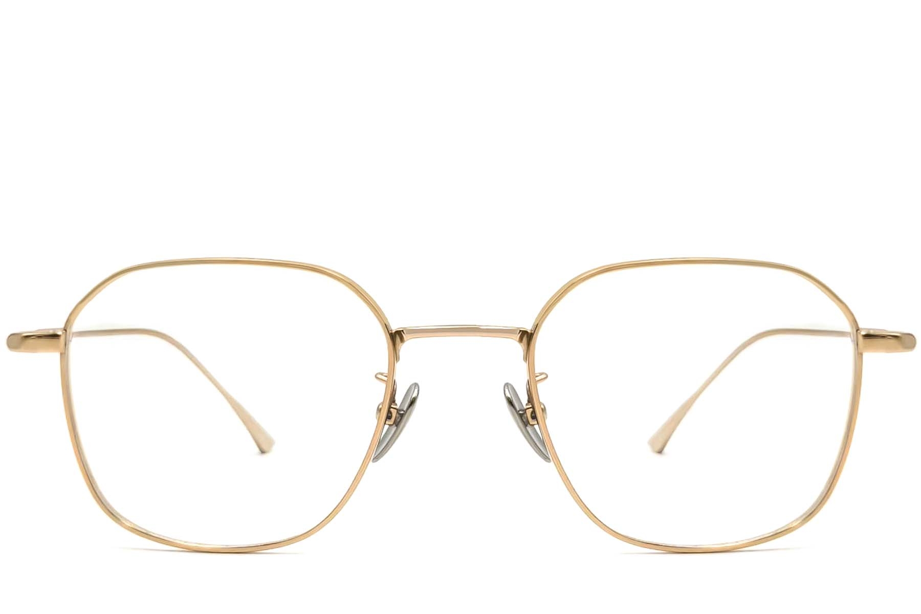 BS1913-0043_Golden_Geometric_Metal_Glasses_front