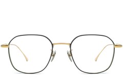 BS1913-0046_Black_Geometric_Metal_Glasses_front