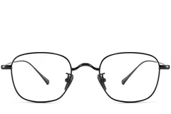 BS1913-0047_Black_Rectangular_Metal_Glasses_front
