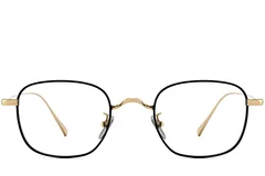 BS1913-0048_Black_Rectangular_Metal_Glasses_front