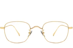 BS1913-0050_Golden_Rectangular_Metal_Glasses_front