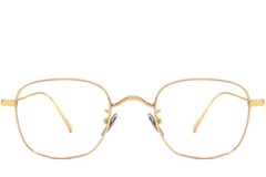 BS1913-0050_Golden_Rectangular_Metal_Glasses_front