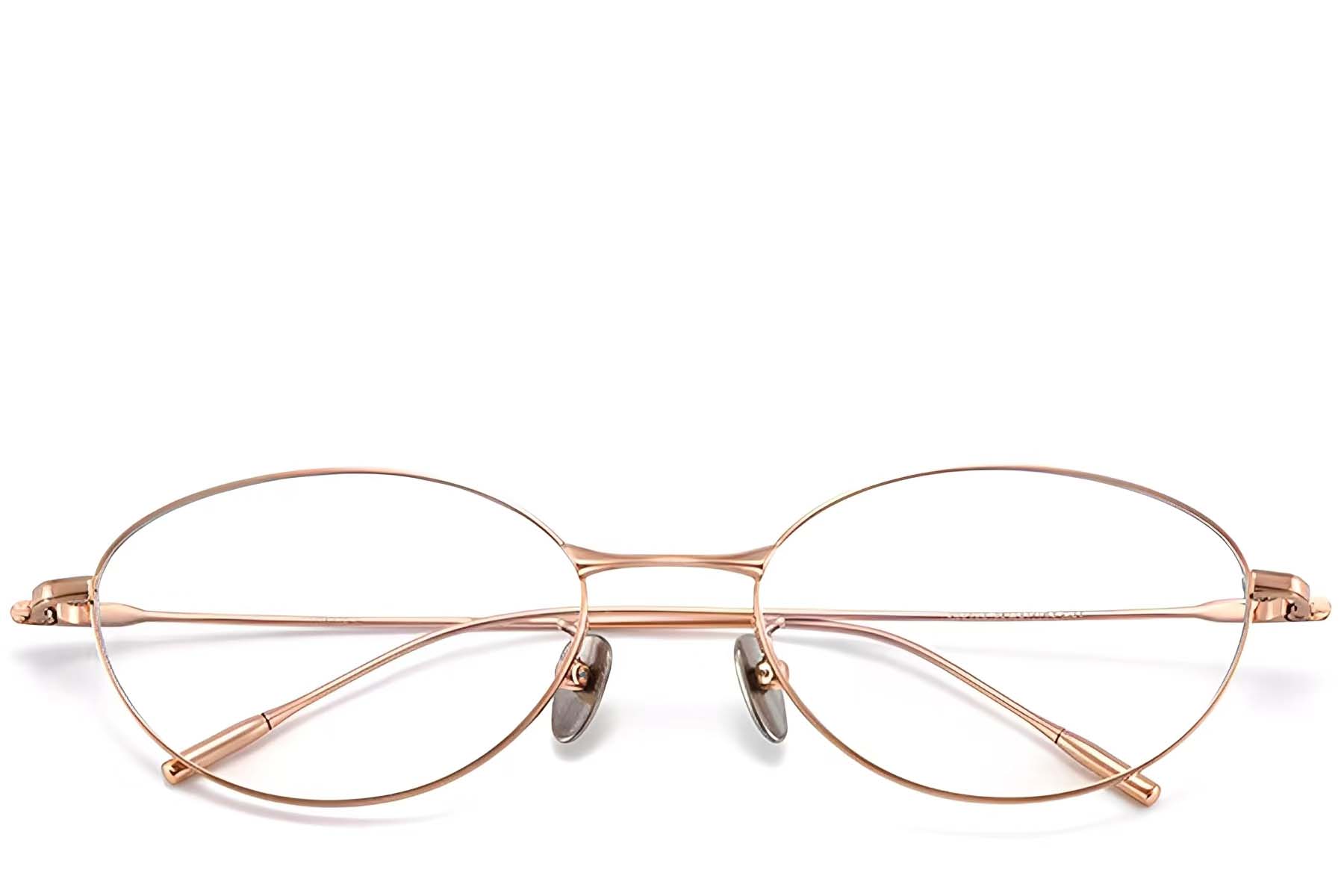 BS1913-0053_Pink_Oval_Metal_Glasses_front