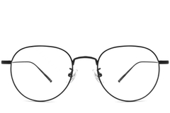 BS1913-0061_Black_Oval_Titanium_Glasses_front