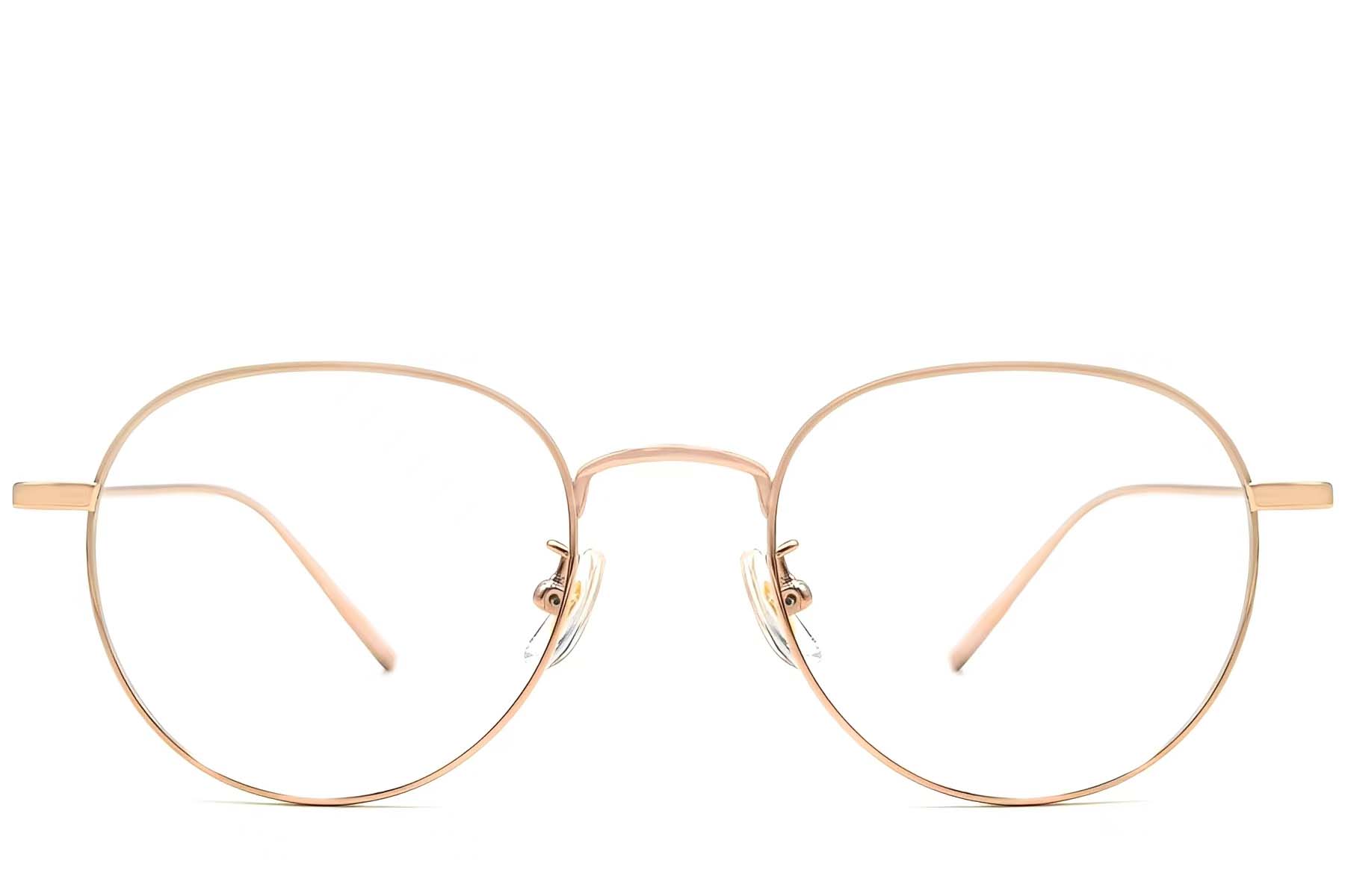 BS1913-0062_Pink_Oval_Titanium_Glasses_front