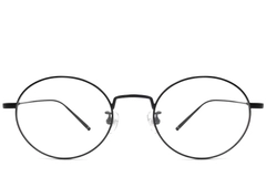 BS1913-0066_Black_Oval_Titanium_Glasses_front