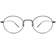 BS1913-0066_Black_Oval_Titanium_Glasses_front