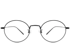 BS1913-0066_Black_Oval_Titanium_Glasses_front