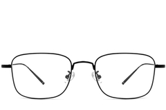 BS1913-0071_Black_Rectangular_Titanium_Glasses_front