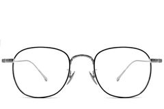 BS1913-0078_Black_Oval_Titanium_Glasses_front