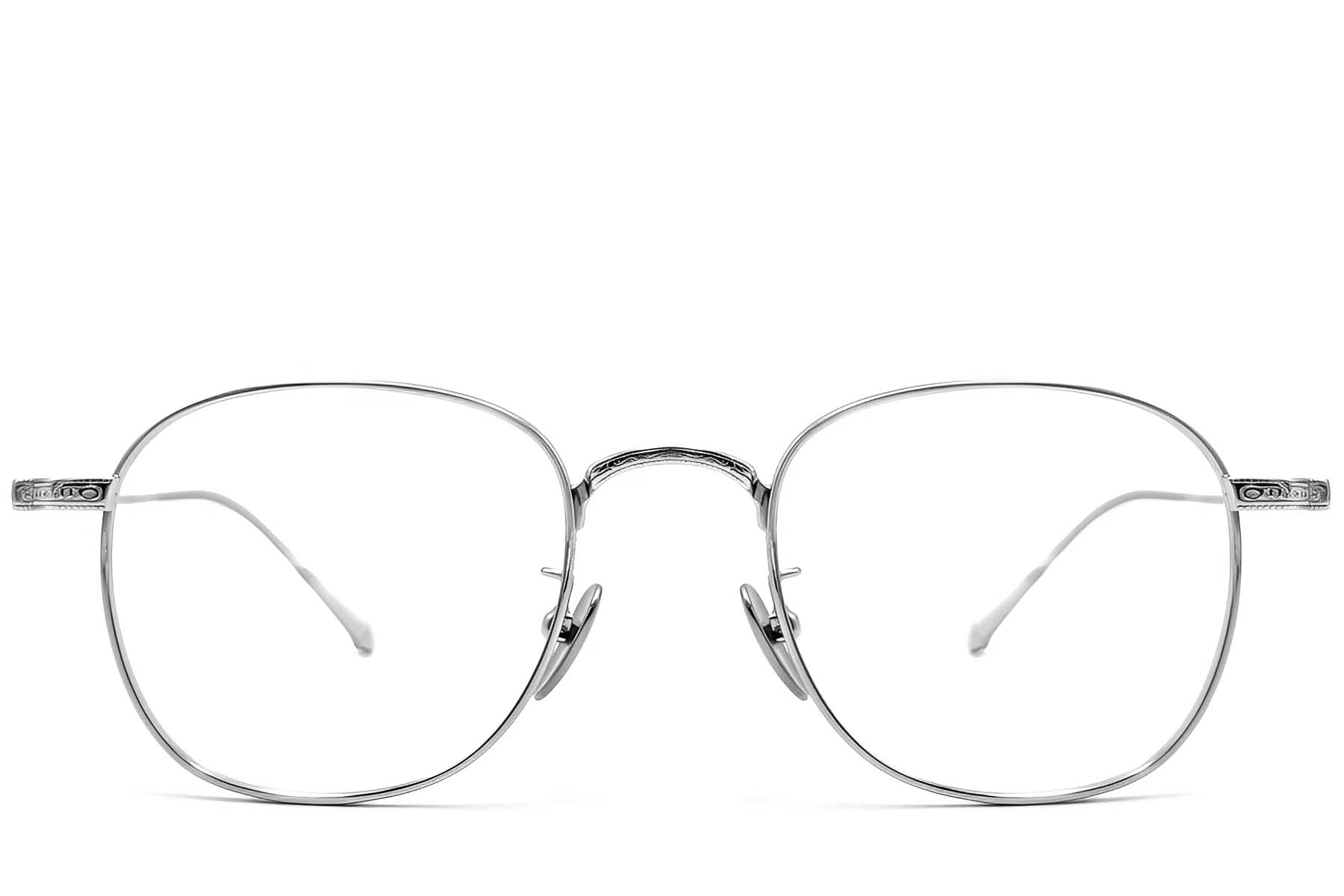 BS1913-0080_Silver_Oval_Titanium_Glasses_front
