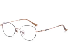 Oval Grey Titanium Glasses #BS1913-0104