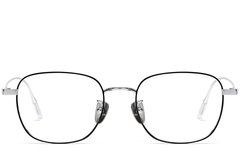 BS1913-0109_Black_Rectangular_Titanium_Glasses_front