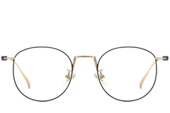 BS1913-0130_Black_Oval_Titanium_Glasses_front