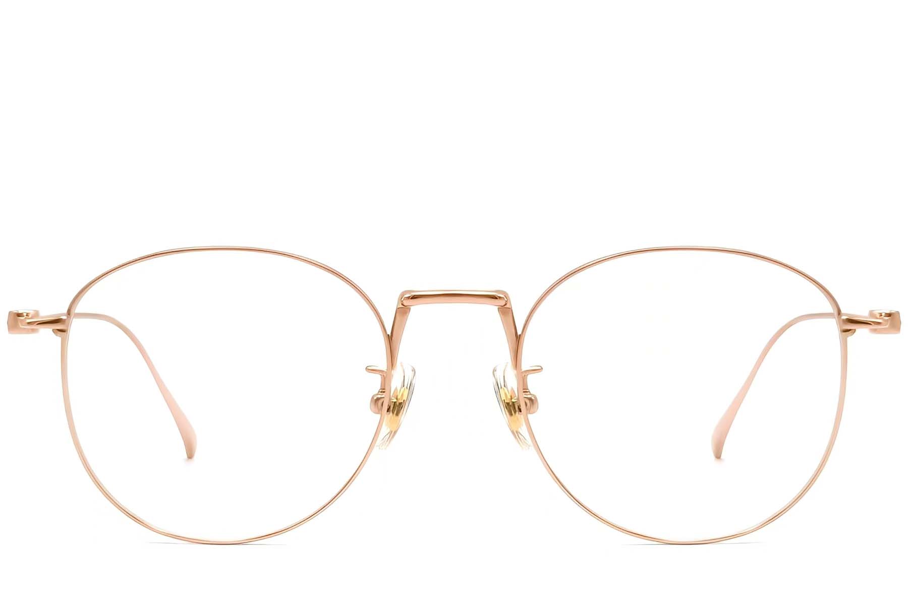 BS1913-0134_Pink_Oval_Titanium_Glasses_front