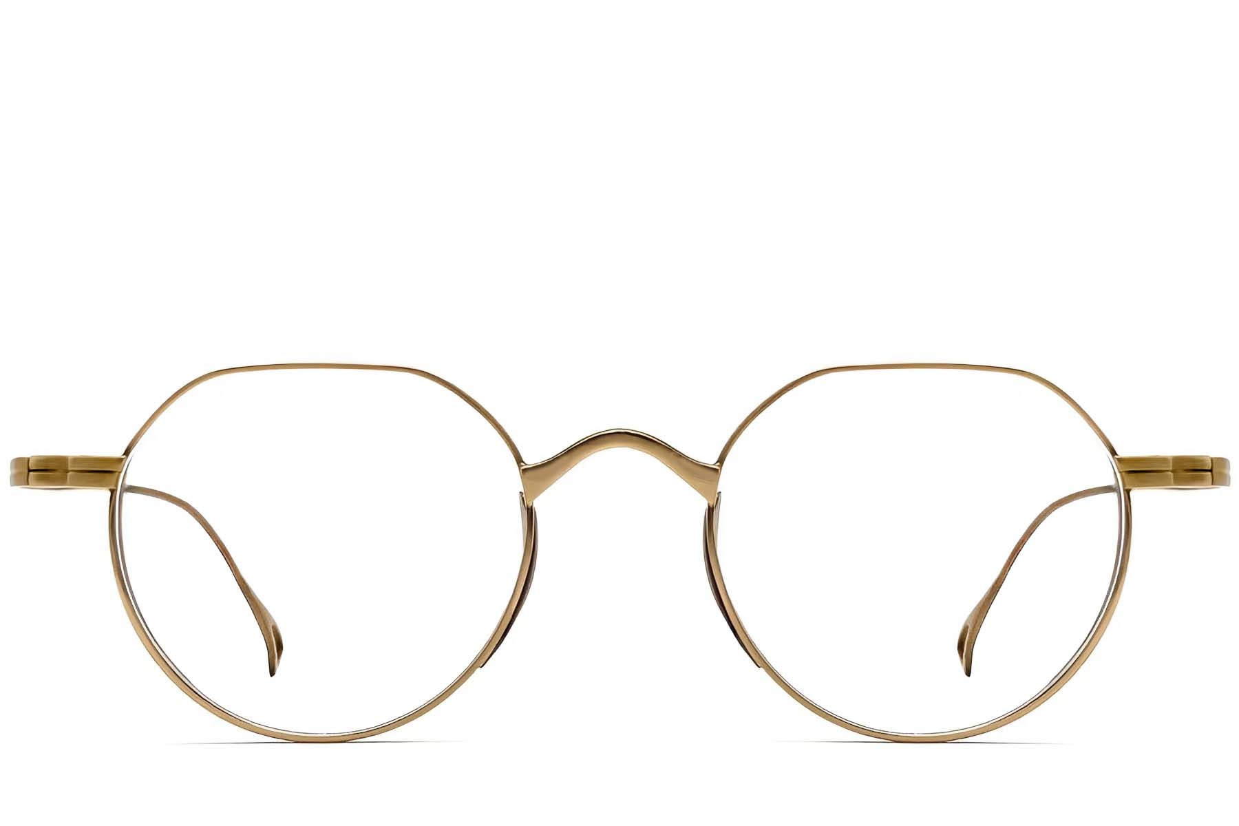 BS1913-0140_Golden_Geometric_Titanium_Glasses_front