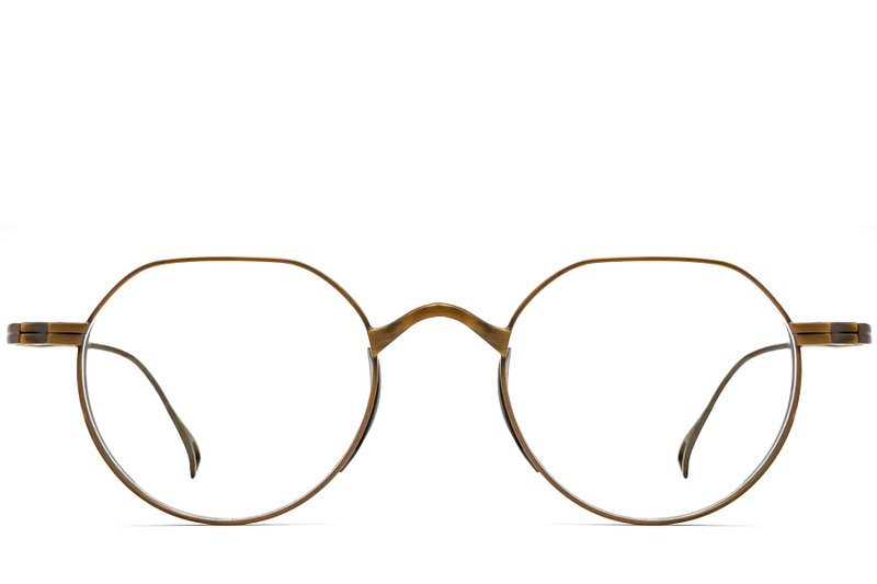 Copper Color Spectacles Geometric Copper Titanium Glasses #BS1913-0142 Optics - AU