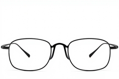 BS1913-0143_Black_Rectangular_Titanium_Glasses_front