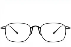 BS1913-0143_Black_Rectangular_Titanium_Glasses_front