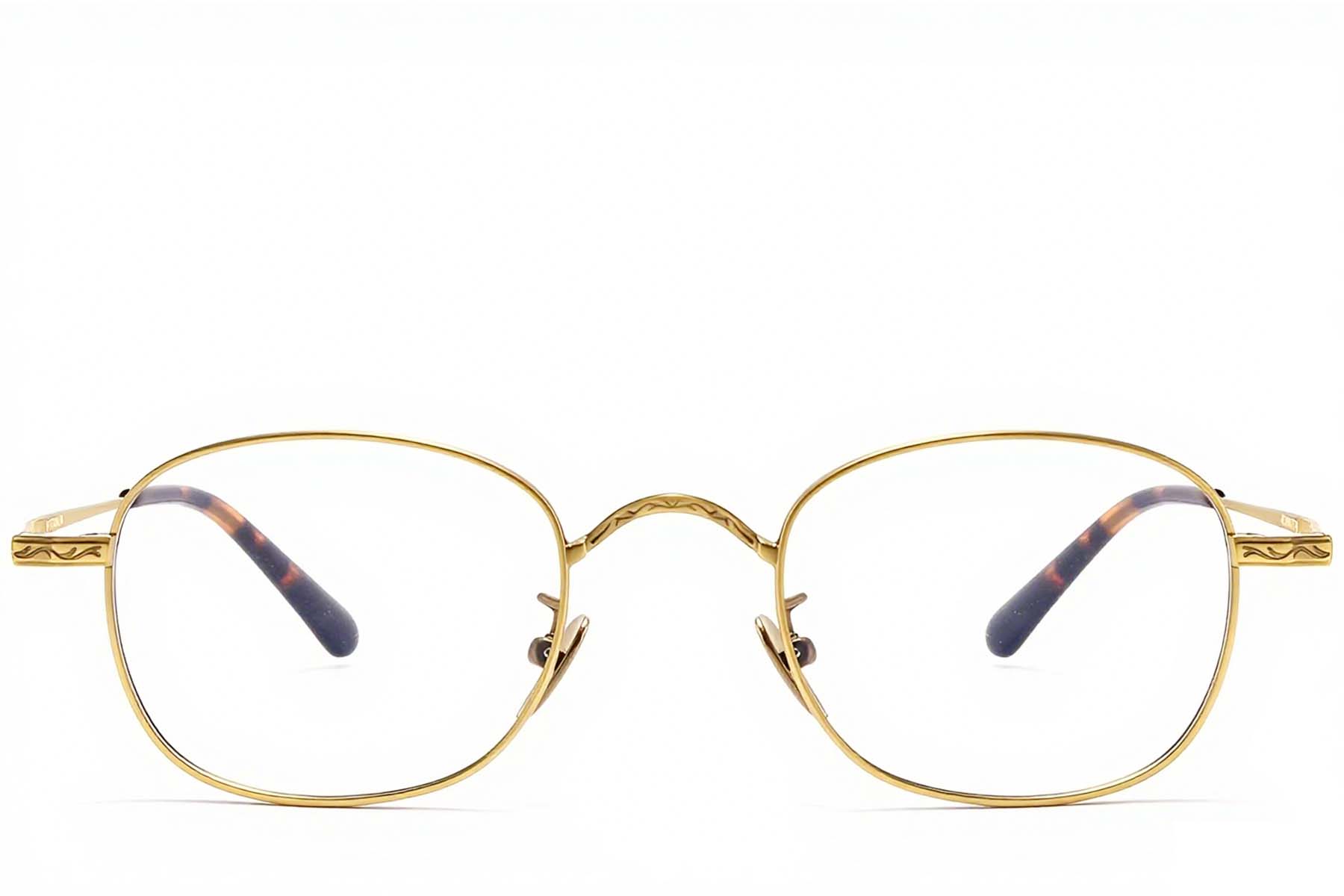 BS1913-0149_Golden_Oval_Titanium_Glasses_front