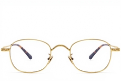 BS1913-0149_Golden_Oval_Titanium_Glasses_front