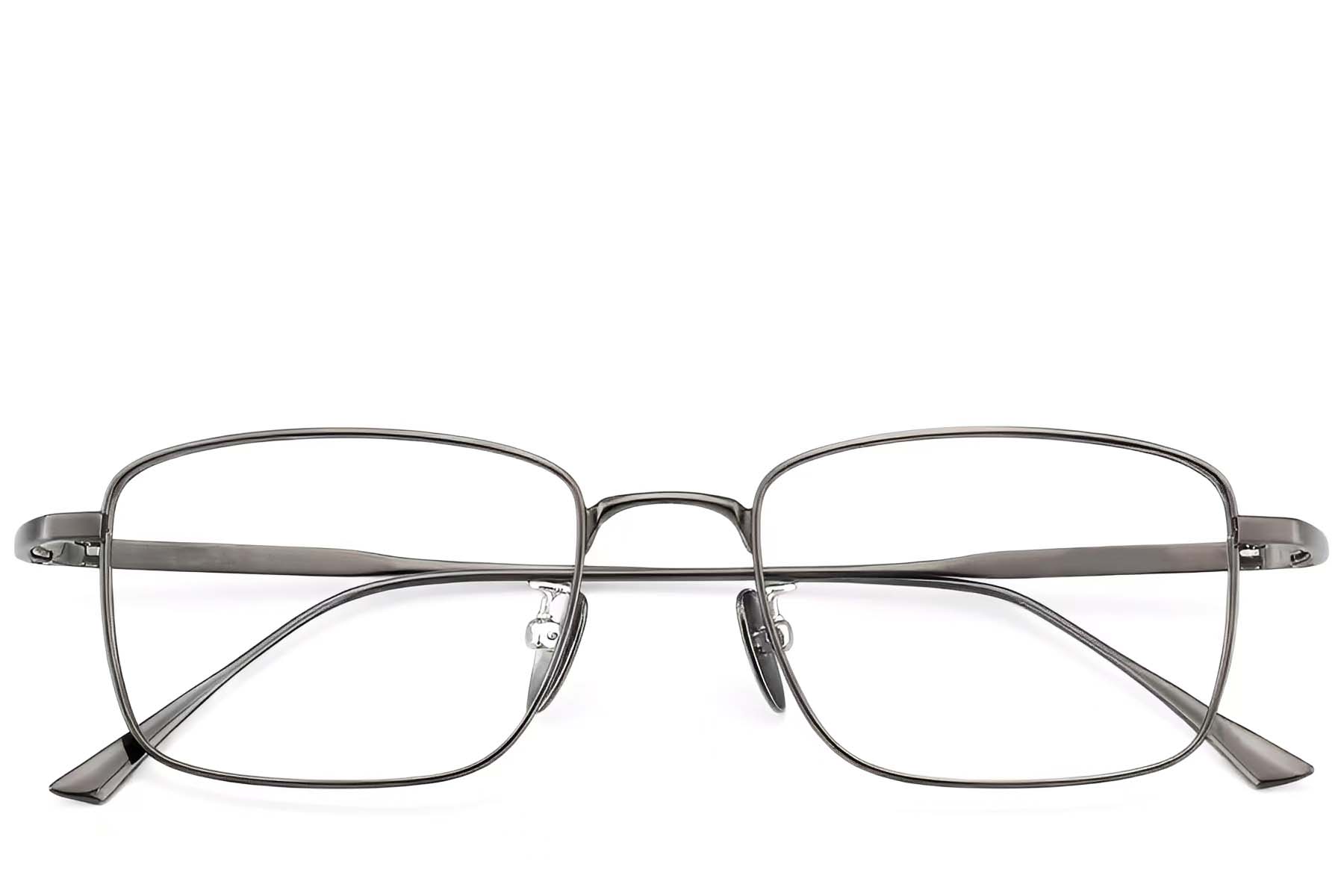 BS1913-0159_Grey_Rectangular_Titanium_Glasses_front