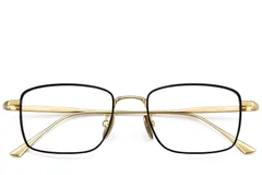 BS1913-0160_Black_Rectangular_Titanium_Glasses_front