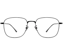 BS1913-0161_Black_Rectangular_Titanium_Glasses_front