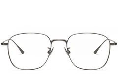 BS1913-0163_Grey_Rectangular_Titanium_Glasses_front