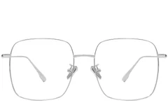 BS1913-0170_Silver_Rectangular_Titanium_Glasses_front