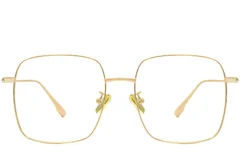 BS1913-0171_Golden_Rectangular_Titanium_Glasses_front