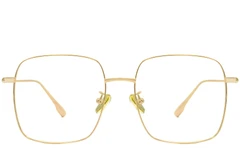 BS1913-0171_Golden_Rectangular_Titanium_Glasses_front