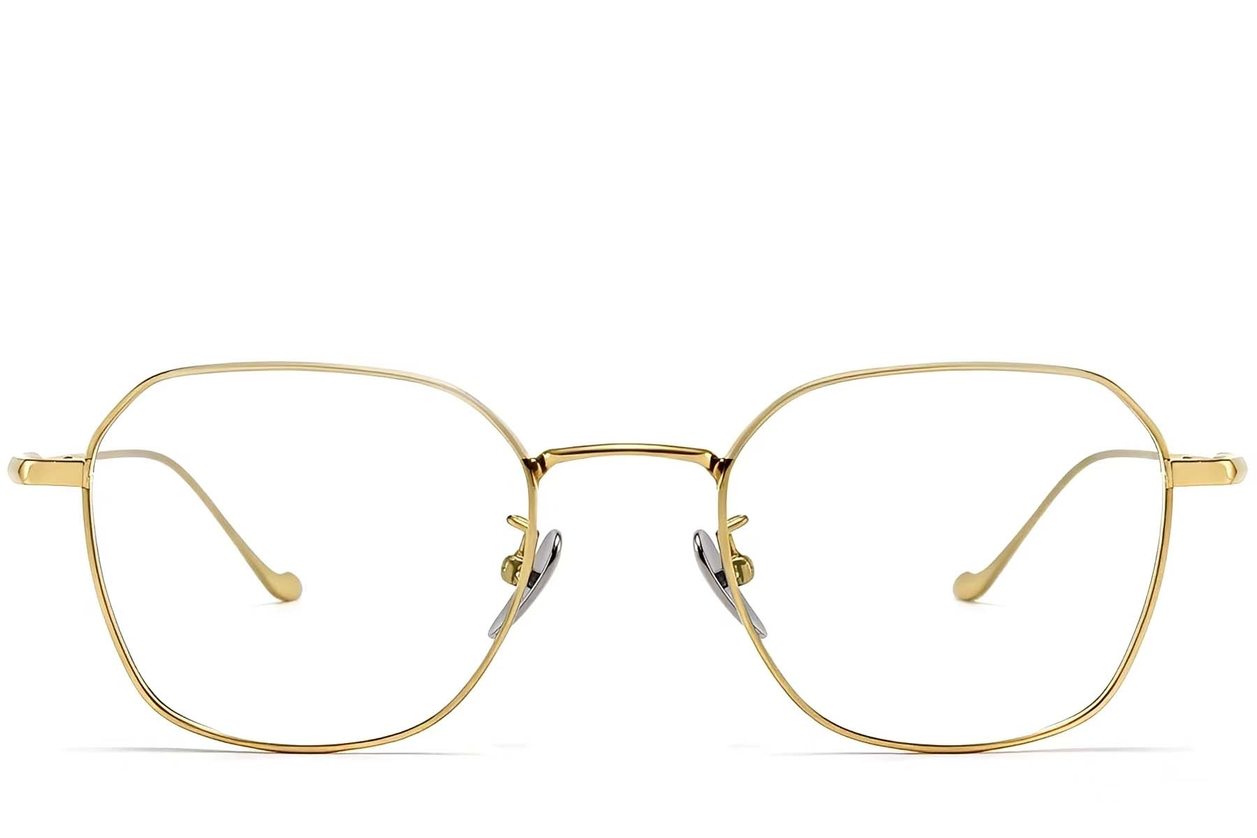 BS1913-0178_Golden_Geometric_Titanium_Glasses_front