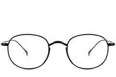 BS1913-0180_Black_Oval_Titanium_Glasses_front