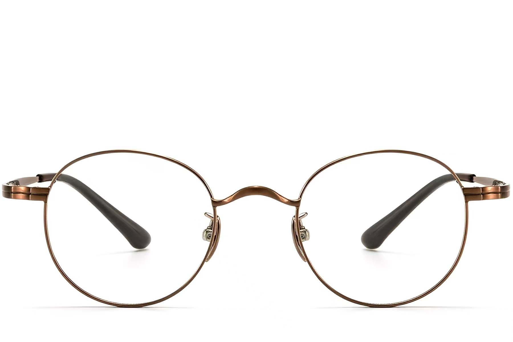 BS1913-0192_Copper_Oval_Titanium_Glasses_front